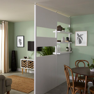 Panneau "Alara" blanc - 25 x H. 25 cm