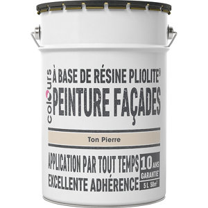 Peinture façade pliolite ton pierre mat 5 L