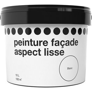 Peinture façade mate 10 L blanche