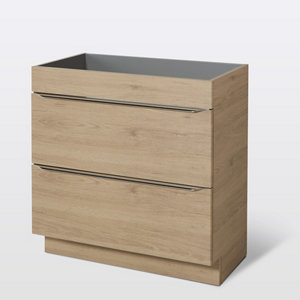 Meuble sous-vasque à poser imitation chêne L. 80 cm "Imandra"