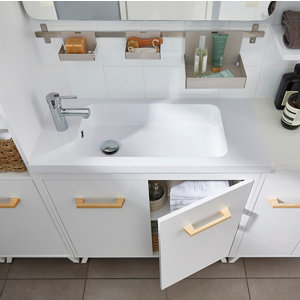 Meuble sous-vasque à poser "Ladoga" - Blanc - l.80 cm