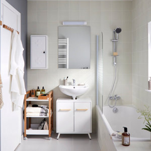 Meuble sous-lavabo"Ladoga" - Blanc - L. 60 cm
