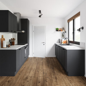 Meuble haut "Florie"anthracite mat l.60 x h.36 x p.32 cm 1 porte relevable