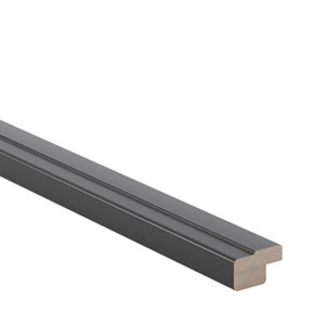 Corniche cache-lumière "Artemisia" anthracite l.240 x h.3,5 cm