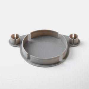 Cache-trou de charnière en plastique gris ø35 mm, 4 pièces