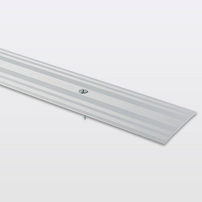 Large barre de seuil en aluminium décor métal GoodHome 60 x 1 800 mm - vue 2