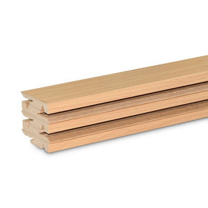 Lot de 5 plinthes hêtre L. 220 cm x l. 60 mm x Ép. 11 mm