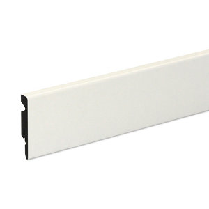 Plinthe blanche en résine vinylique long. 220 cm x larg. 60 mm x ép. 11 mm