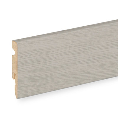 Plinthe MDF effet chêne grisé GoodHome décor 40 H.6 cm x . 220 cm x ép.11mm vendue à la pièce - vue 2