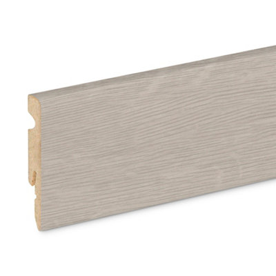 Plinthe bois MDF pour parquet et stratifié GoodHome Décor 45 .220 x H.6 x ép.1 1 cm - vue 2