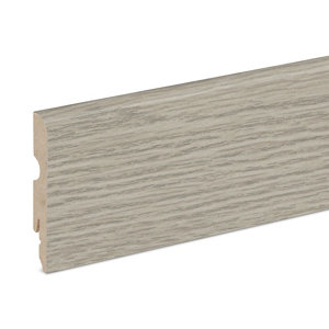 Plinthe décor imitation chêne polaire L. 220 x - H. 8 cm x Ép. 13 mm