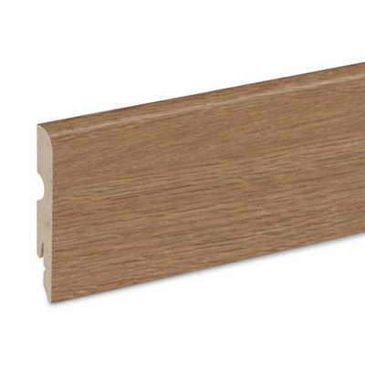 Plinthe MDF effet chêne miel GoodHome décor 180 H.8 cm x .220 cm x ép.13 mm vendue à la pièce - vue 2