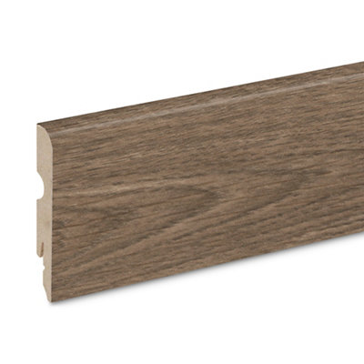 Plinthe MDF GoodHome aspect bois 220 x 8 cm décor 200 effet chêne - vue 2