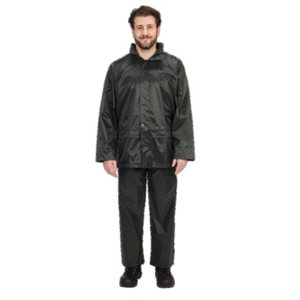 Ensemble de pluie PVC vert taille XL