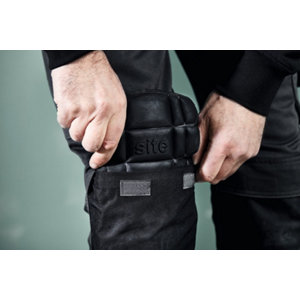 Genouillères noires à insérer en mousse EVA