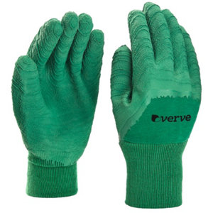 Gants de jardin en coton et latex - Taille 9