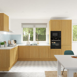 Plinthe "Ilona"chêne doré - L. 2.4m x H. 15cm