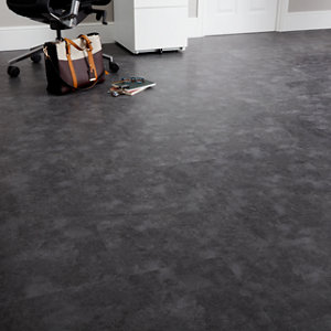 Dalle PVC adhésive Pop Rock Anthracite L. 60 x l. 30,5 cm