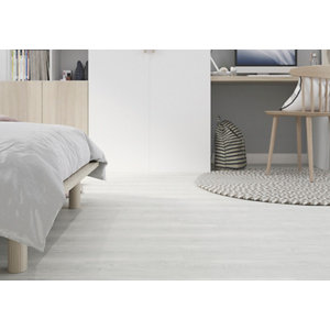 Lame PVC à clipser "Jazy" - Blanc - L. 122 x l. 18 cm