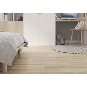 Lame PVC à clipser "Jazy" - Naturel - L. 122 x l. 18 cm