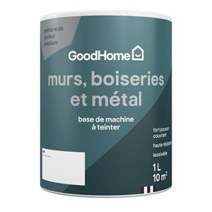 Peinture murs, boiseries et métal mat 1 L Base A