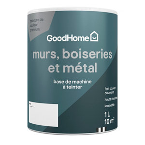 Peinture murs, boiseries et métal mat 1 L Base B