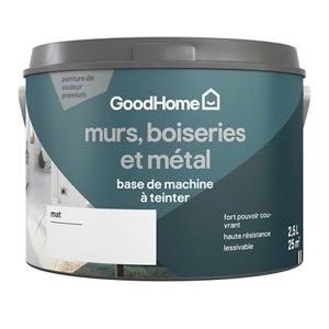 Peinture murs, boiseries et métal mat 2,5 L Base B