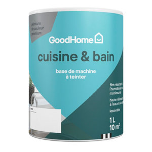 Peinture cuisine & bain 1L satin Base B