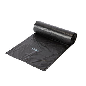 Sac poubelle jetables noir - capacité : 120 l
