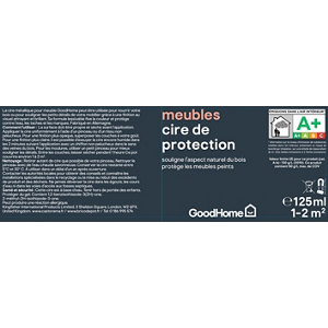 Cire pour meubles argent métallisé 125 ml