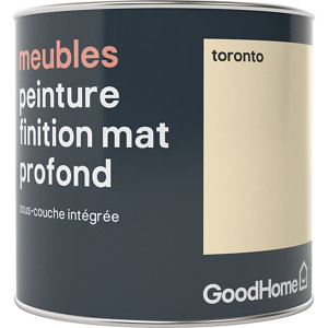 Peinture de rénovation meubles acrylique mat profond blanc cassé Toronto 0,5 L