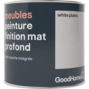 Peinture de rénovation meubles acrylique mat profond blanc White Plains 0,5 L