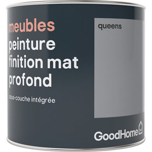 Peinture de rénovation meubles acrylique mat profond gris Queens 0,5 L