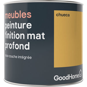Peinture de rénovation meubles acrylique mat profond jaune Chueca 0,5 L