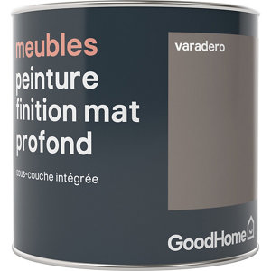 Peinture de rénovation meubles acrylique mat profond marron Varadero 0,5 L
