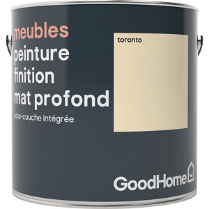 Peinture de rénovation meubles acrylique mat profond blanc cassé Toronto 2 L