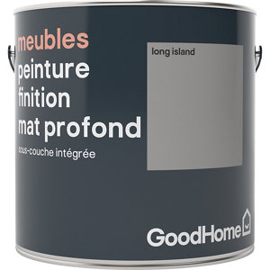 Peinture de rénovation meubles acrylique mat profond gris Long Island 2 L