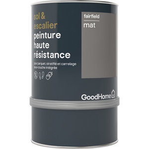 Peinture de rénovation sol et escalier acrylique mat gris Fairfield 0,75 L