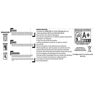 Peinture murale intérieure acrylique satin noir 2.5 l