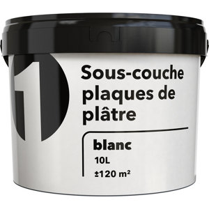 Sous-couche blanche pour plaques de plâtre 10 L