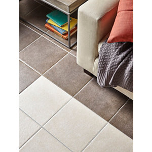 Carrelage de sol intérieur "Ravenne" beige - l. 33,3 x L. 33,3 cm