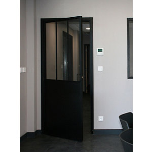 Bloc-porte d'atelier droit "Industrial" H.204 x L. 83 cm
