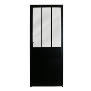 Bloc-porte d'atelier droit "Industrial" H.204 x L. 83 cm