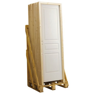 Bloc-porte postformé prépeint H. 204 x Larg. 73 cm droit