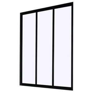 Verrière "Industrial" 3 panneaux H.105 x L. 83 cm
