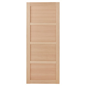 Porte coulissante bois Connemara 4 panneaux pleins