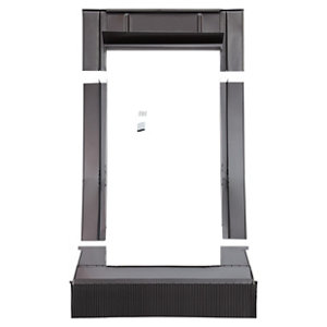 Raccord d'étanchéité RF001 anthracite pour fenêtre de toit haut. 98 x larg. 78 cm