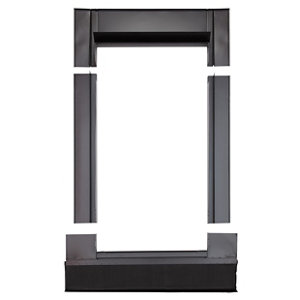 Raccord d'étanchéité RF006 anthracite pour fenêtre de toit haut. 98 x larg. 78 cm