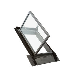 Lucarne de toit L. 45 x H. 60 cm noir