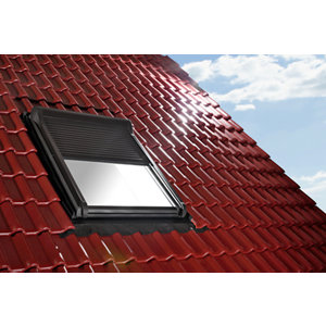 Volet roulant électrique pour fenêtre de toit - H. 98 x l. 78 cm